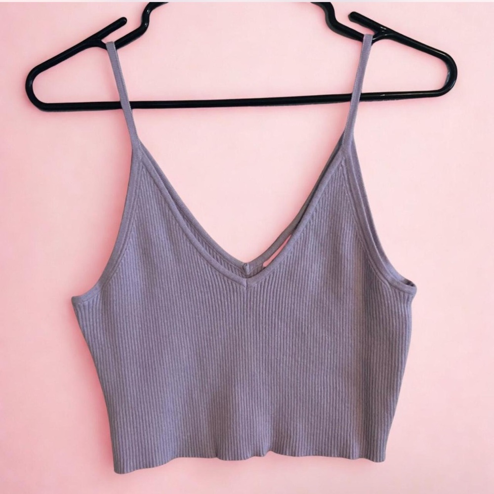Full Tilt Lilac Ruffle Tie-Front Crop Top 🦋SET🦋 - Picture 5 of 9